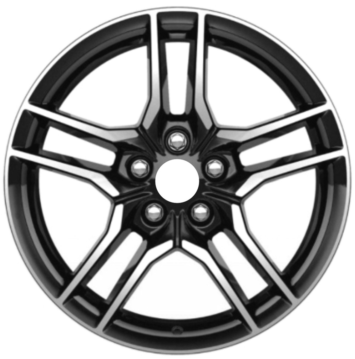 Refurbished 2018-2023 Ford Mustang 18" Machined And Black Aluminum Alloy Factory OEM Wheel (OW-ANR2XG-U45)
