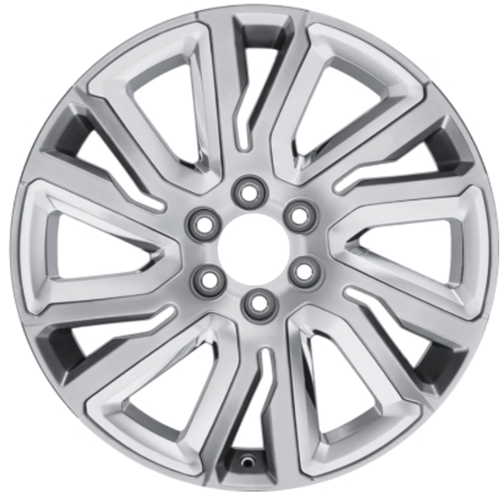 OW-964C9M OEM & Replacement Wheel 22" 6x5.5 Hypersilver With Plastic Chrome Inserts