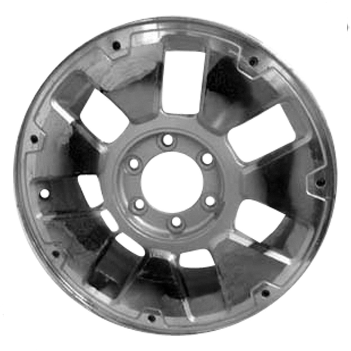 ALY06308A10 OEM Factory Wheel 18" 6x5.5 Machined With Silver Pockets