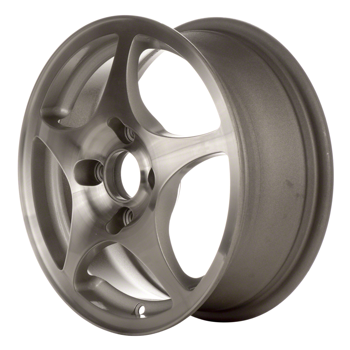 OW-74U23X OEM & Replacement Wheel 15" Machined And Bright Silver Textured