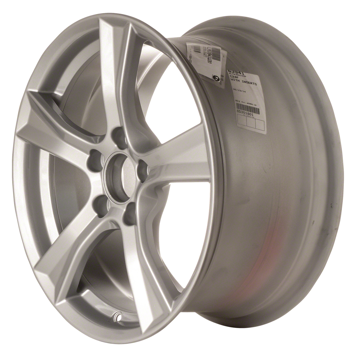 OW-49C8BW OEM & Replacement Wheel 17" 5x4.5 All Painted Charcoal Silver