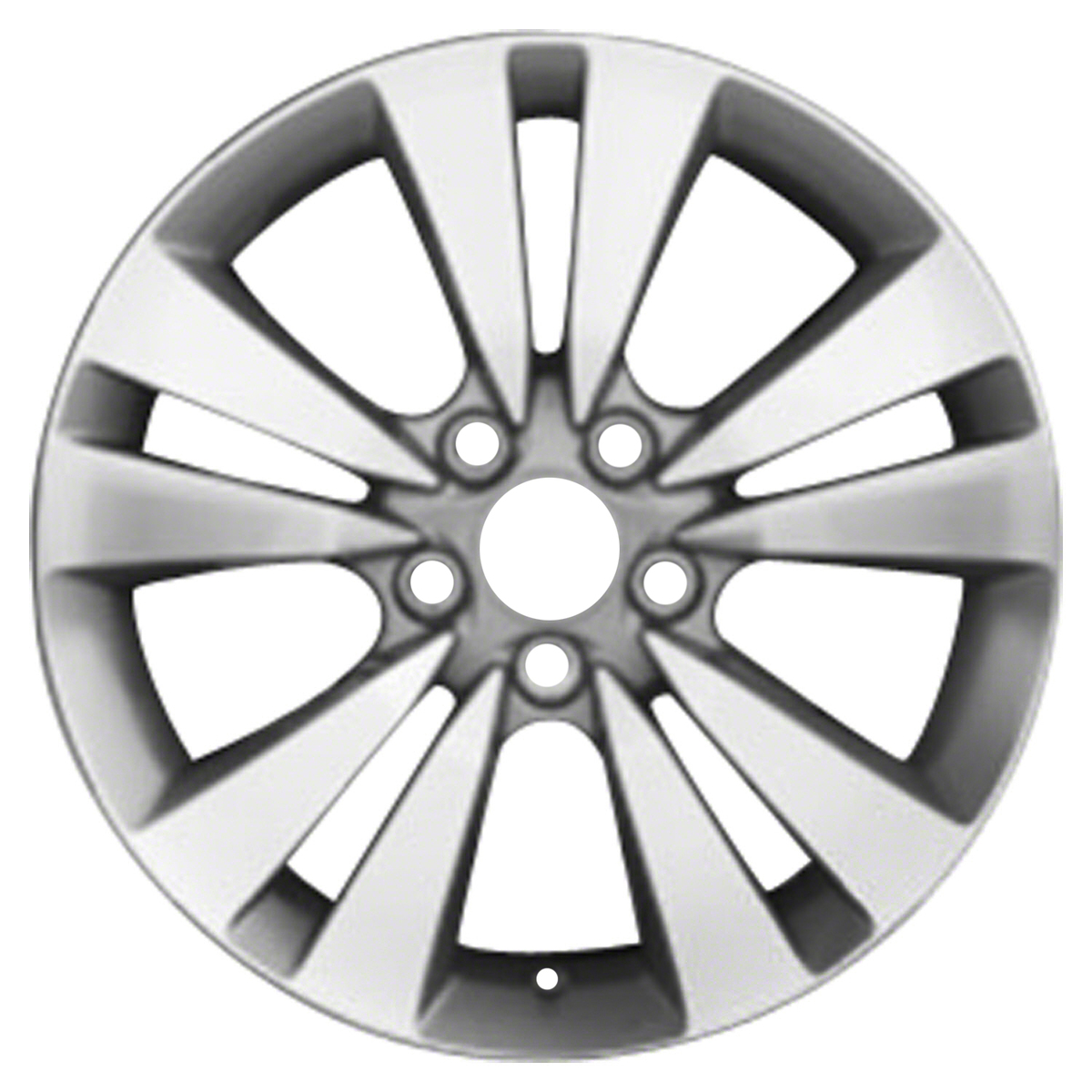 OW-9U25DR OEM & Replacement Wheel 16" Medium Silver Metallic Textured Machined