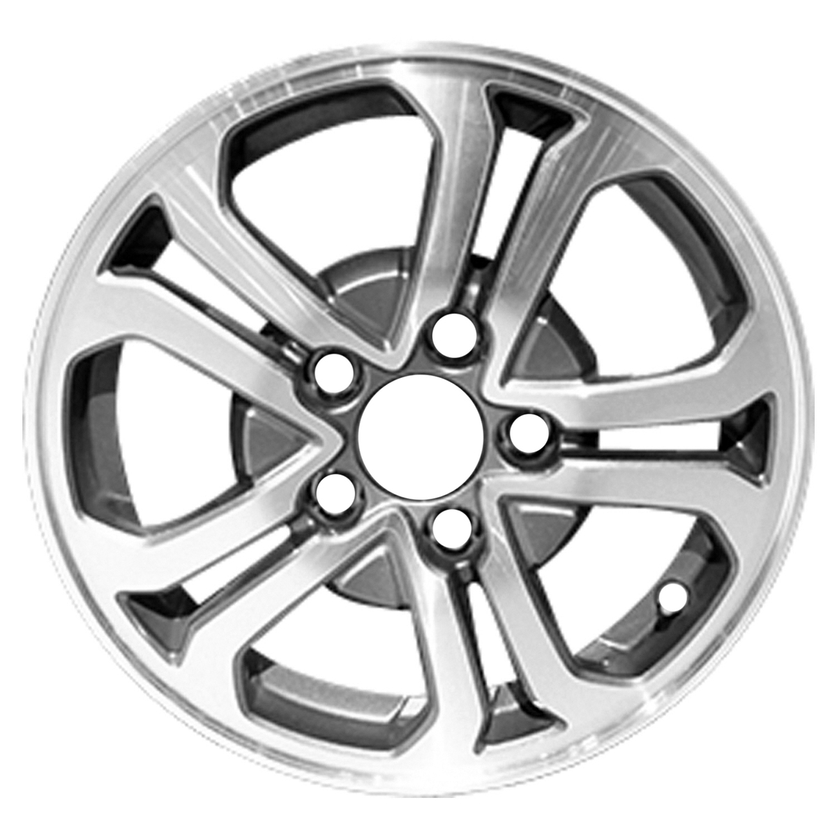 OW-KS7QB6 OEM Factory Wheel 15" 4x4.5 Machined And Charcoal