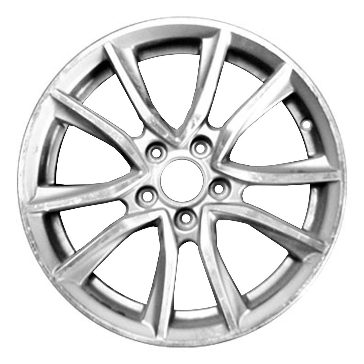 ALY97161U35 OEM Factory Wheel 17" Machined And Medium Charcoal Metallic