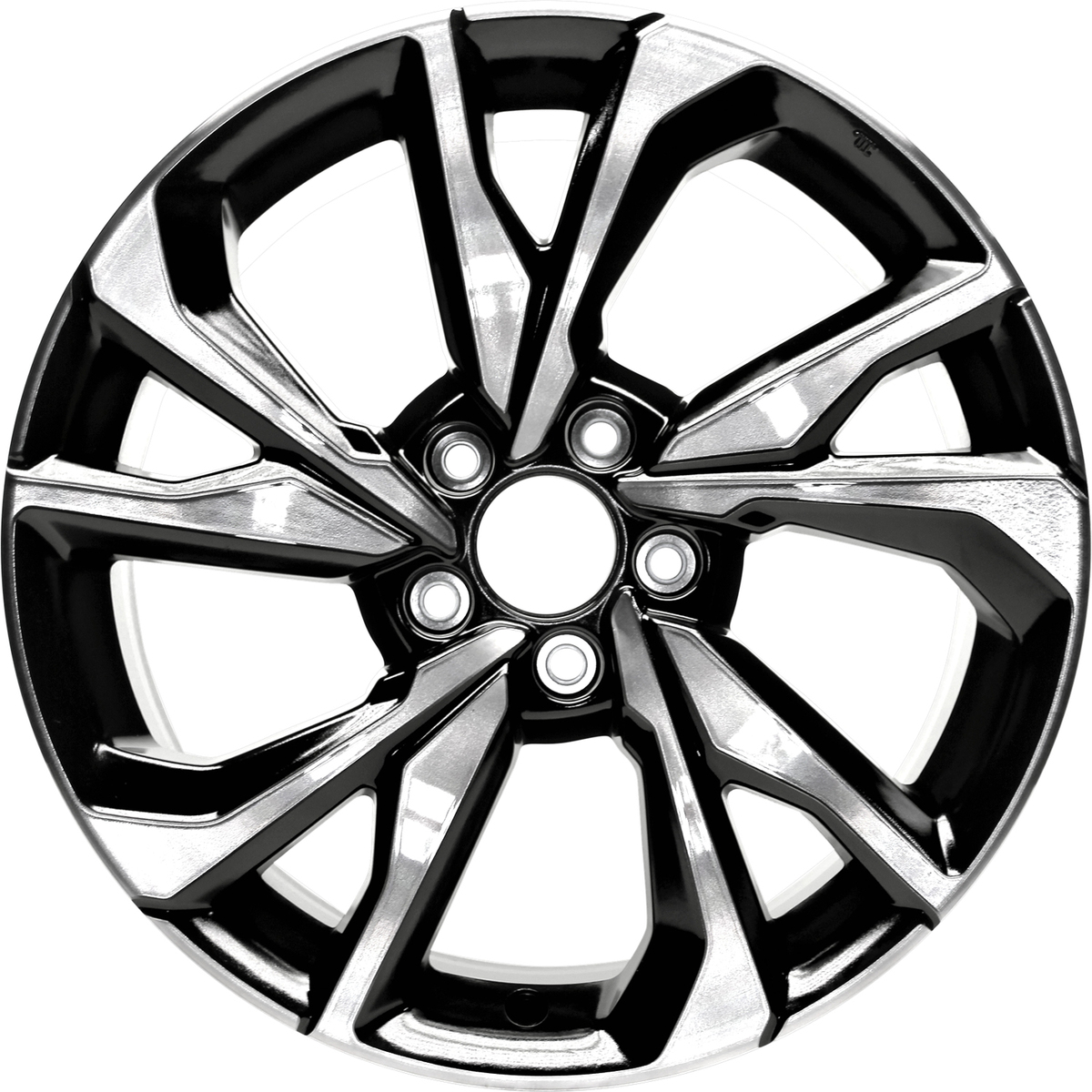 OW-A4BG3H-U46 Reconditioned OEM Wheel 18" 5x4.5 Machined Gloss Black W/ Smoked Liquid Clear