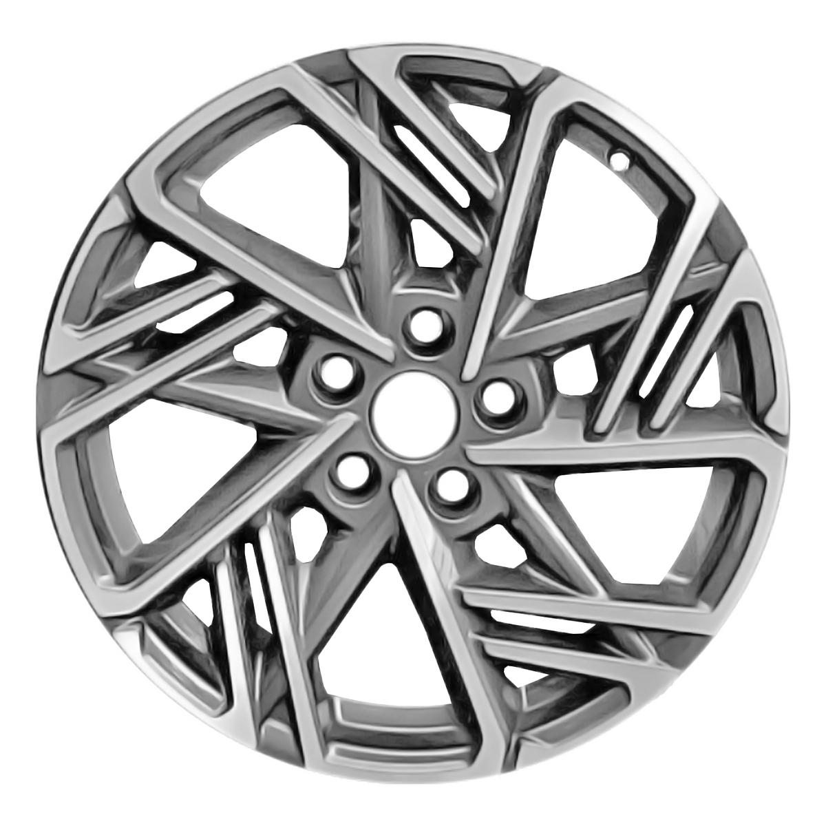 OW-5PTQZM OEM & Replacement Wheel 18" 5x4.5 Machined Dark Charcoal Metallic