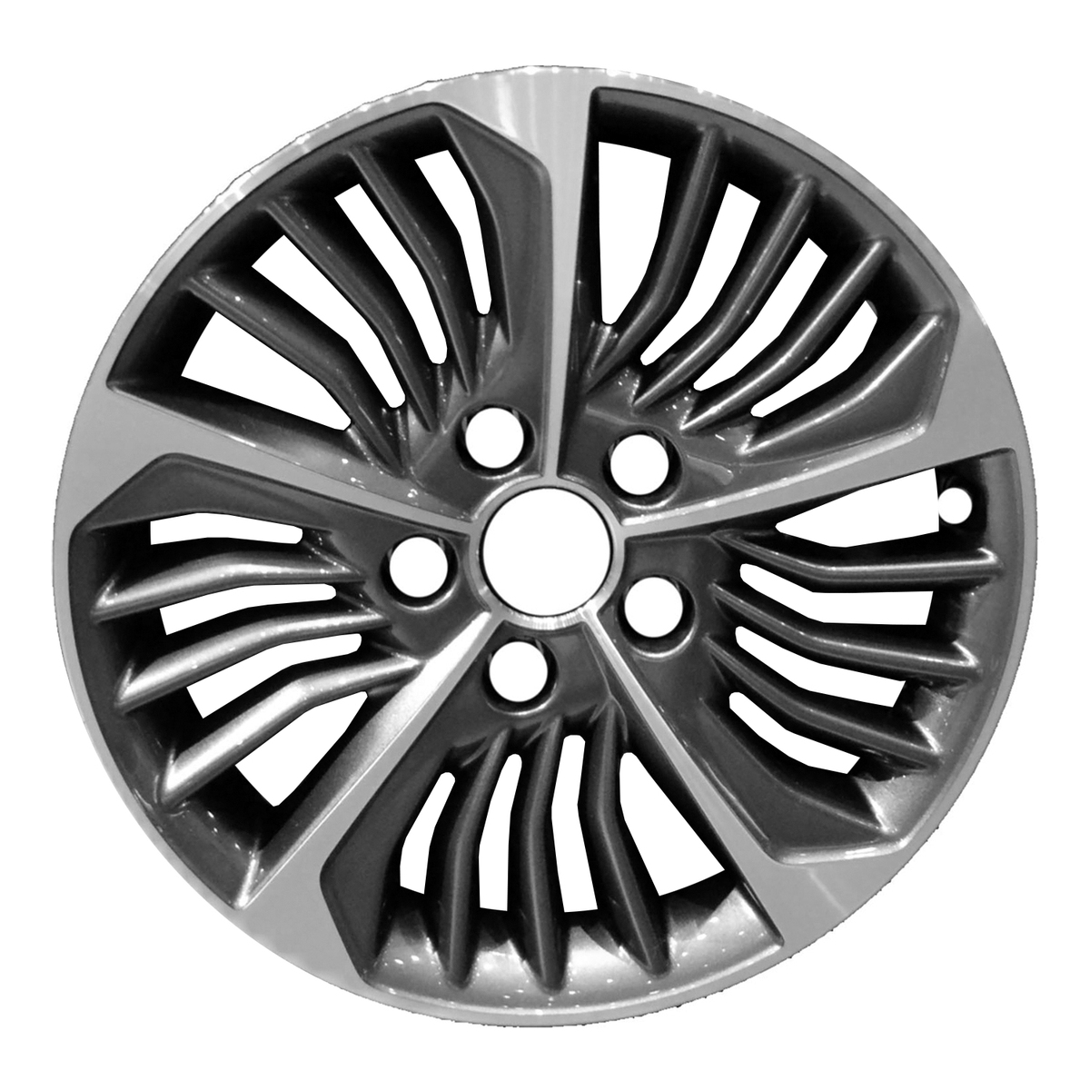 OW-9QRTH6 OEM & Replacement Wheel 16" 5x4.5 Machined Medium Charcoal Metallic