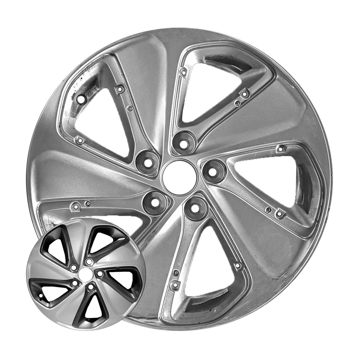 OW-68SN8J OEM & Replacement Wheel 17" 5x4.5 All Painted Silver