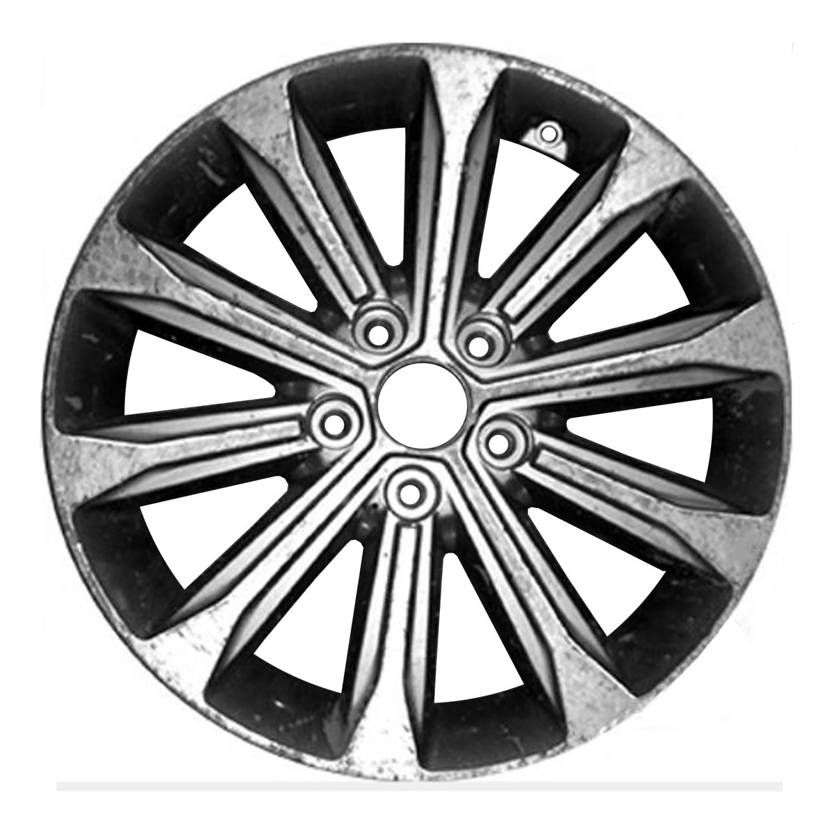 OW-QJUKK7 OEM Factory Wheel 17" 5x4.5 Machined And Medium Charcoal