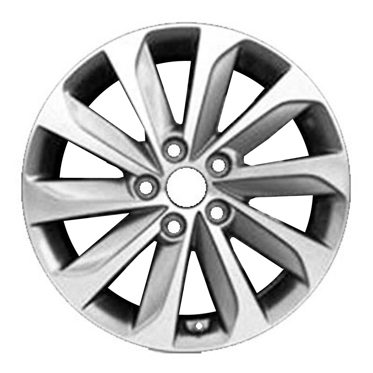OW-Q5HWPQ OEM Factory Wheel 17" 5x4.5 Silver Machined
