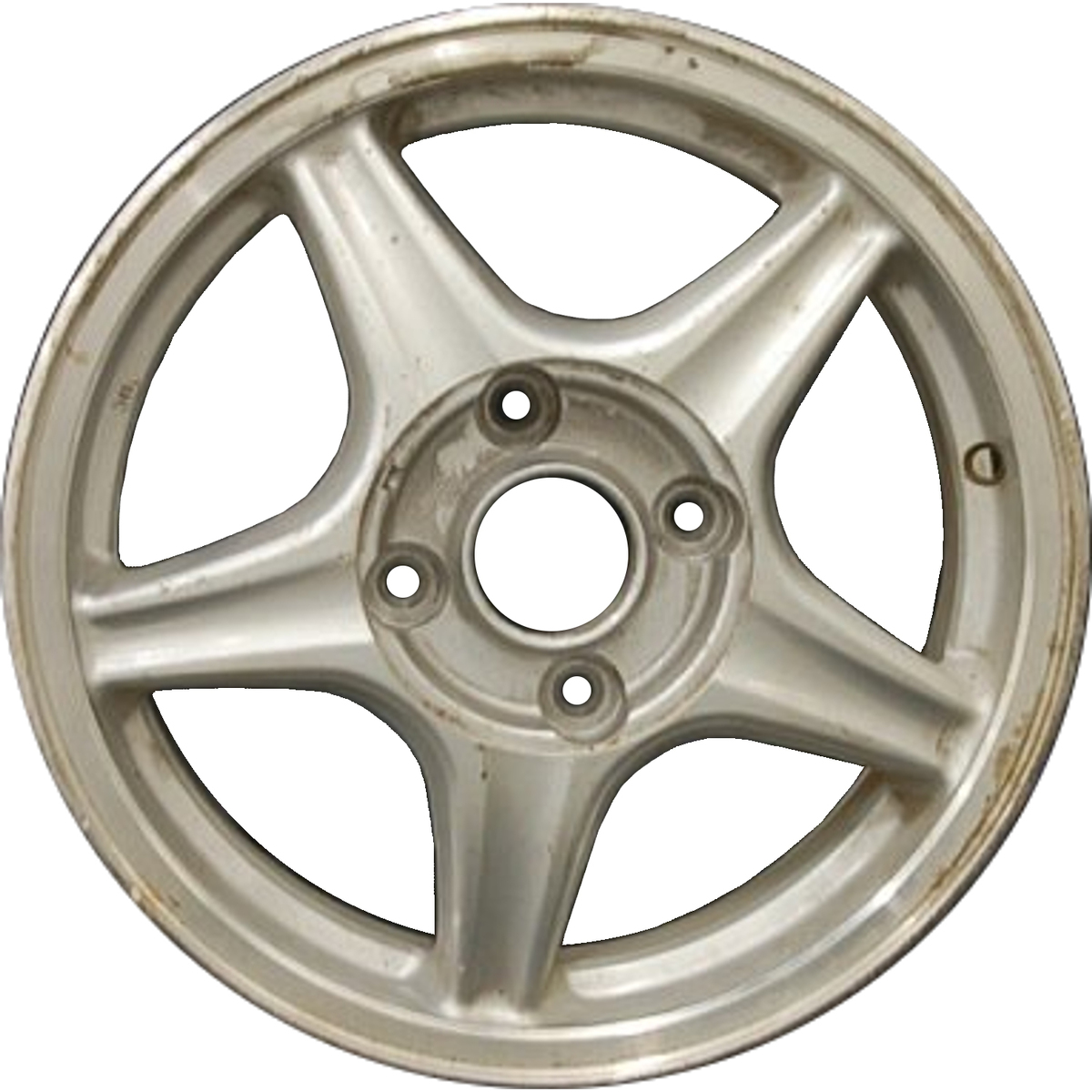 OW-SHMJ23 OEM & Replacement Wheel 15" 4x4.5 Machined Lip Silver Spoke Covered Lug