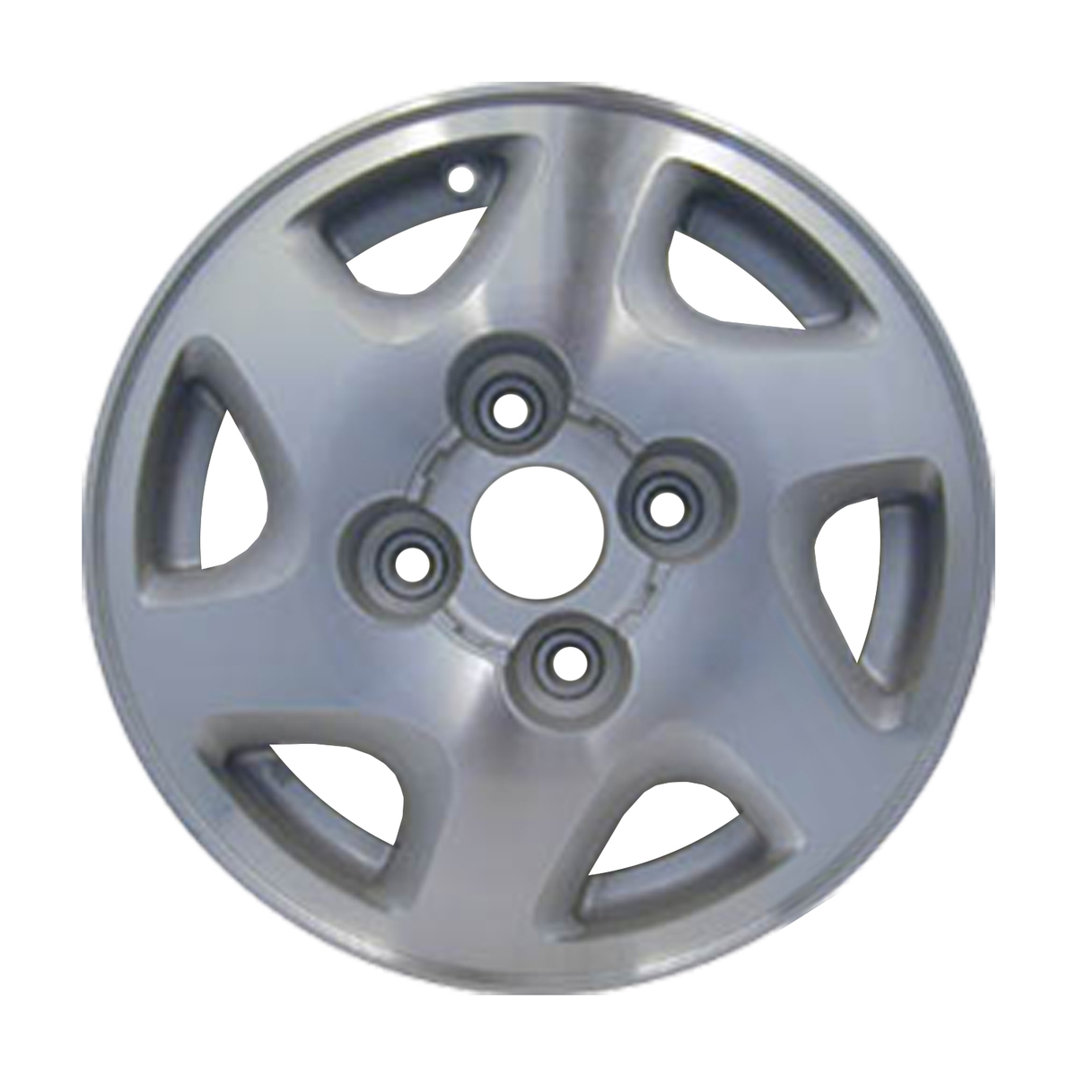 OW-XECHH3 OEM & Replacement Wheel 14" 4x4.5 Silver Textured Machined