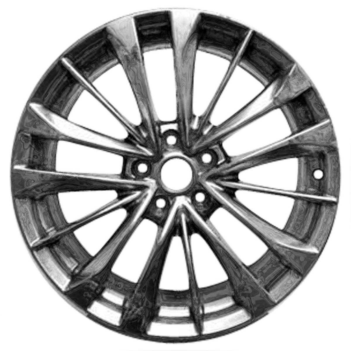 OW-2GTT3B OEM & Replacement Wheel 19" 5x4.5 Light Pvd A.m. Chrome