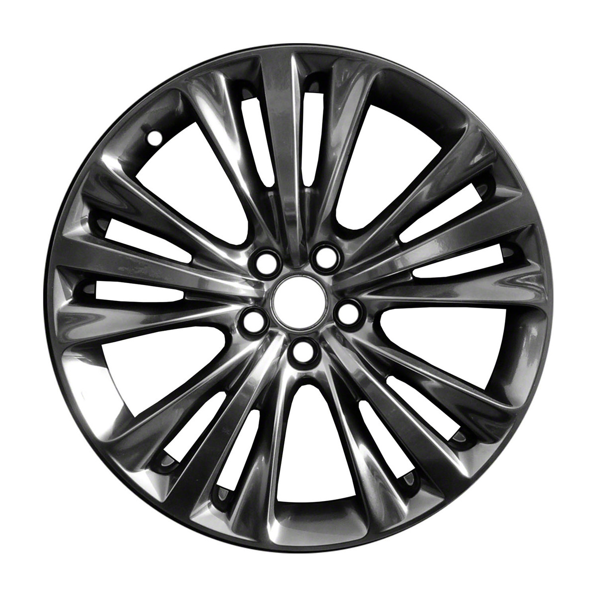 OW-549ETB OEM & Replacement Wheel 20" 5x4.5 All Painted Black Smoked Hypersilver