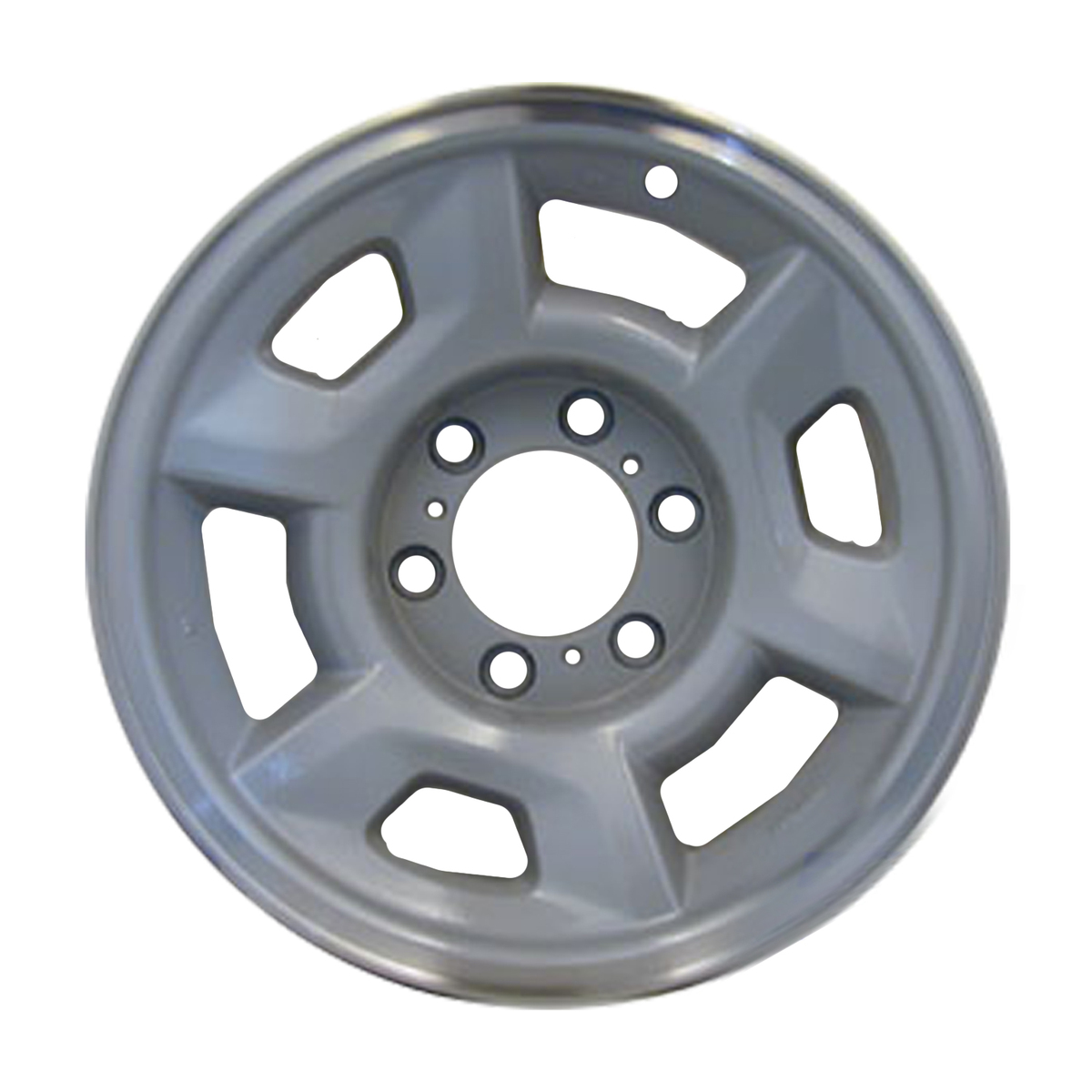 OW-KGJY4E OEM & Replacement Wheel 16" 6x5.5 Light Sparkle Silver Textured