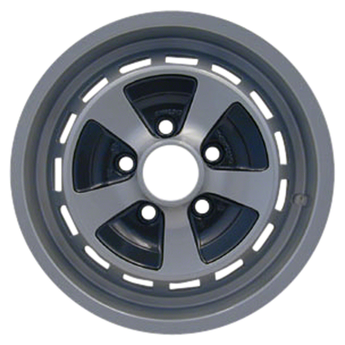 OW-N8EQ4V OEM & Replacement Wheel 15" 5x4.75 Silver Charcoal Full Face