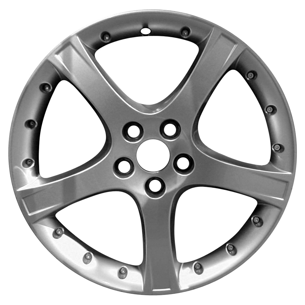 OW-H368YU OEM & Replacement Wheel 18" 5x108.0 All Painted Bright Hyper Silver