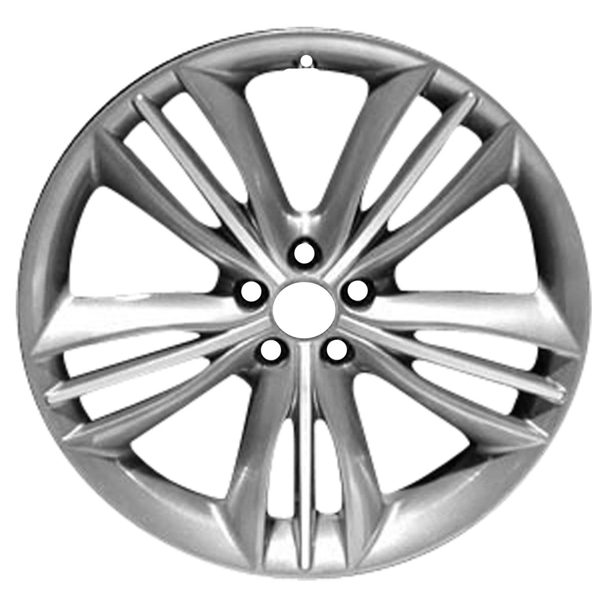 Refurbished 2010-2019 Jaguar Xj 20" Silver And Machined Center Aluminum Alloy Factory OEM Wheel (OW-AU5VKQ-U20)