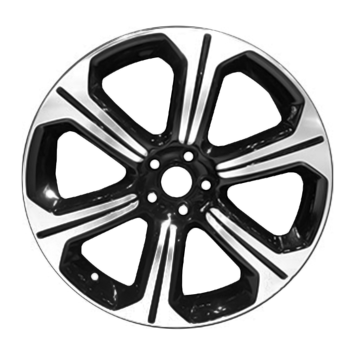 OW-VZVMPT OEM & Replacement Wheel 20" 5x108.0 Dark Charcoal Metallic Egg-Matte Clear