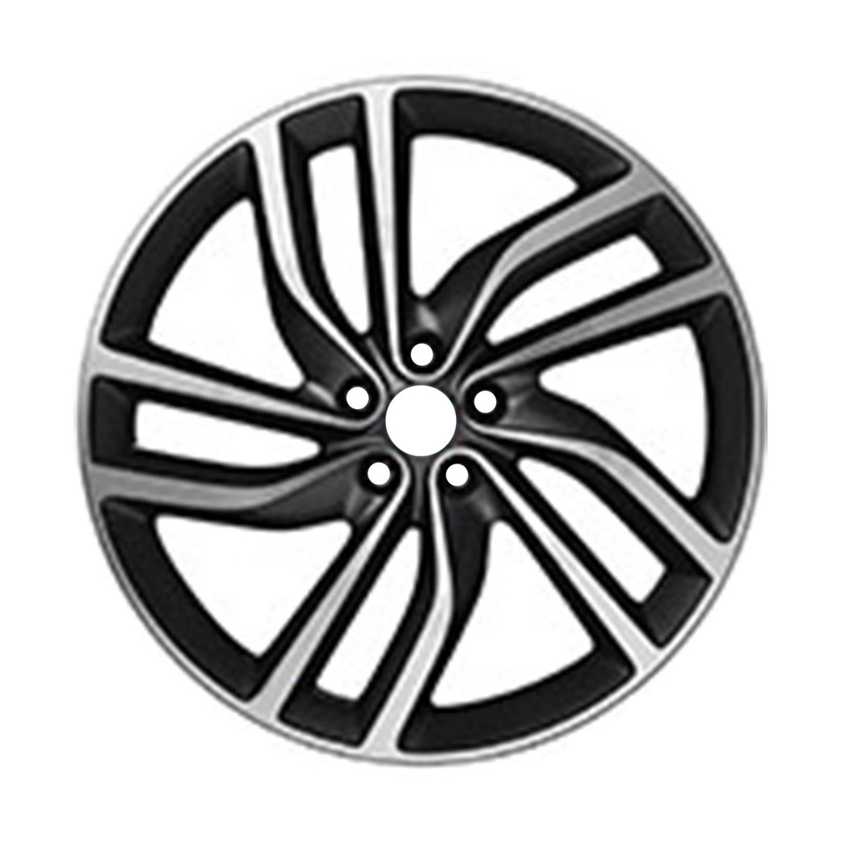 OW-NC7JBB OEM Factory Wheel 20" 5x108.0 Machined And Dark Charcoal