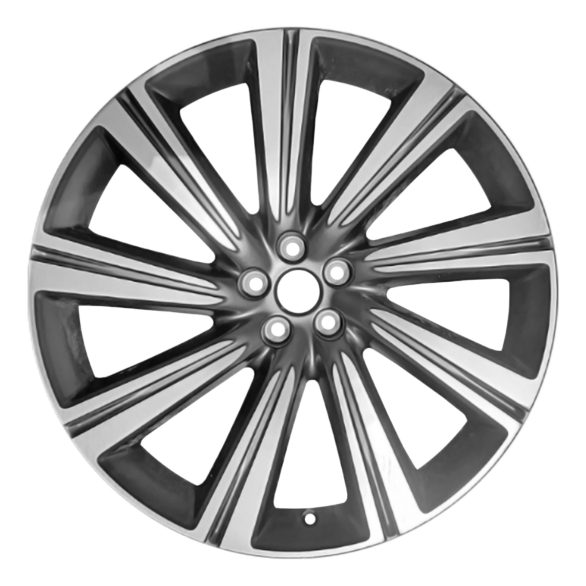 OW-QENNYV OEM Factory Wheel 22" 5x108.0 Machined Dark Charcoal Satin