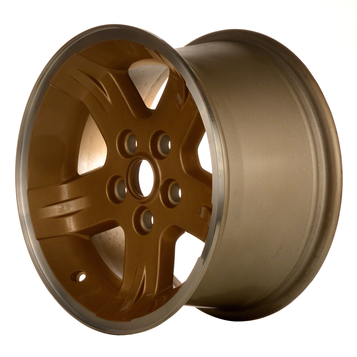 OW-A4GPST-U55 Reconditioned OEM Wheel 15" 5x4.5 Flange Cut W/gold Face