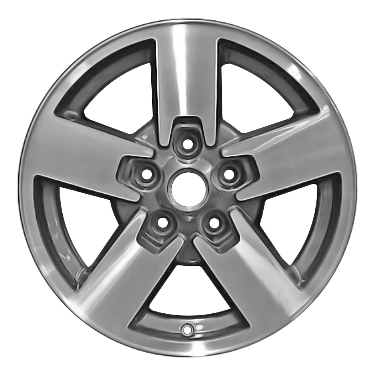 ALY09097U30 OEM Factory Wheel 17" 5x5.0 Machined And Charcoal Metallic