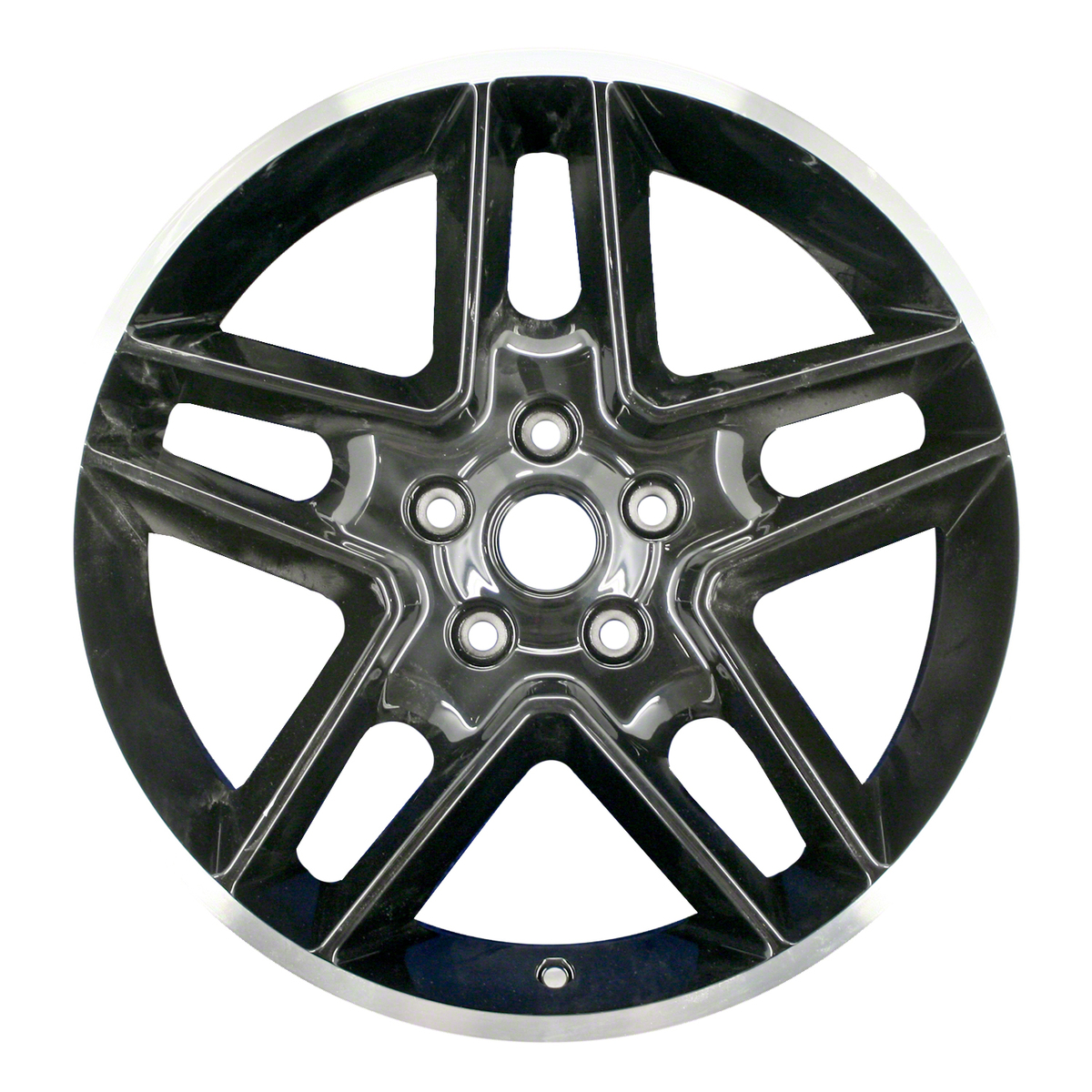 ALY09087U45 OEM Factory Wheel 18" 5x4.5 Machined Lip With Black Spokes