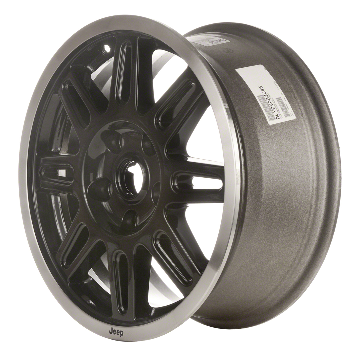 OW-A8DVNW-U45 OEM Factory Wheel 17" 5x5.0 Machined Lip W/black Spoke