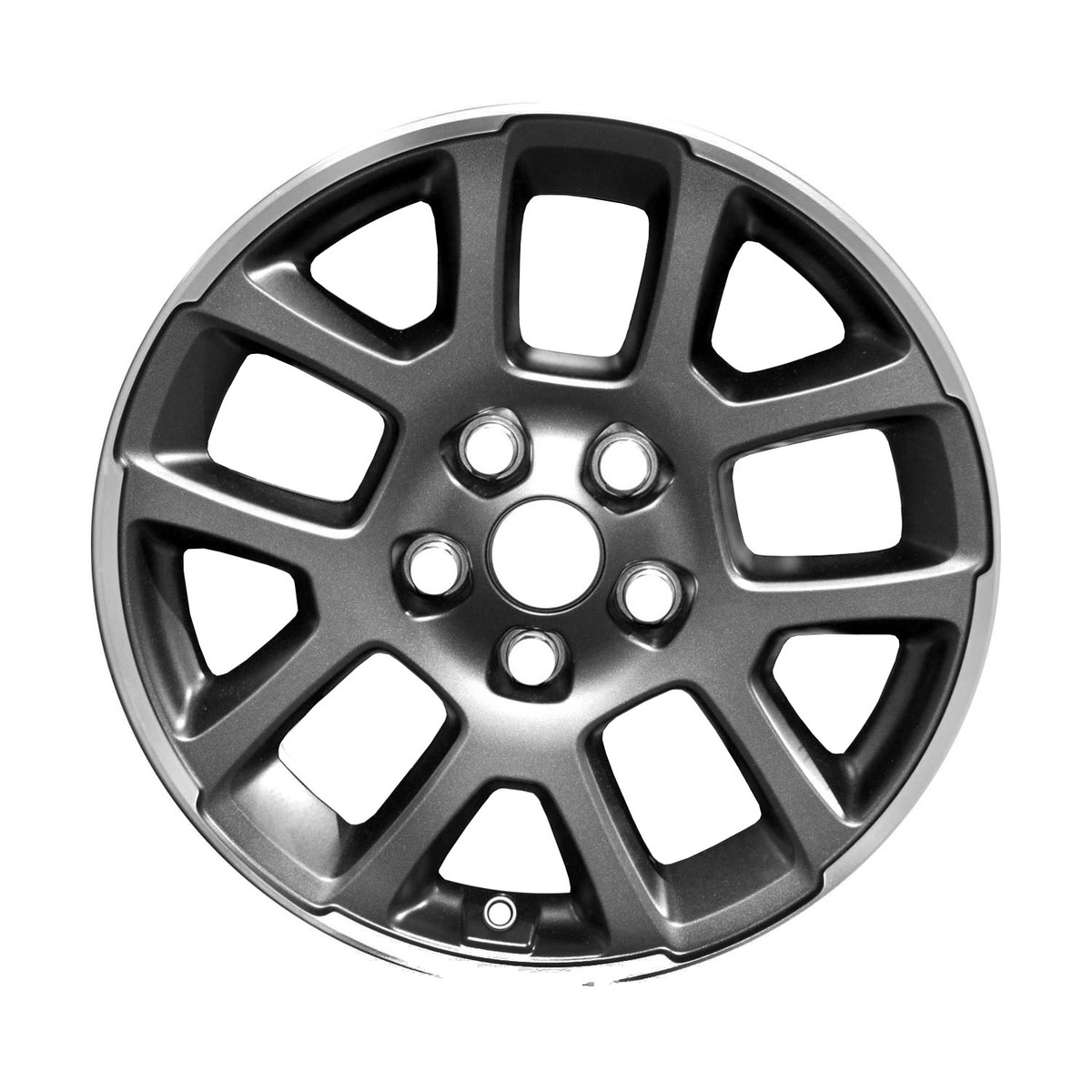 ALY09241U30 OEM Factory Wheel 18" 5x5.0 Dark Charcoal Metallic Flange Cut