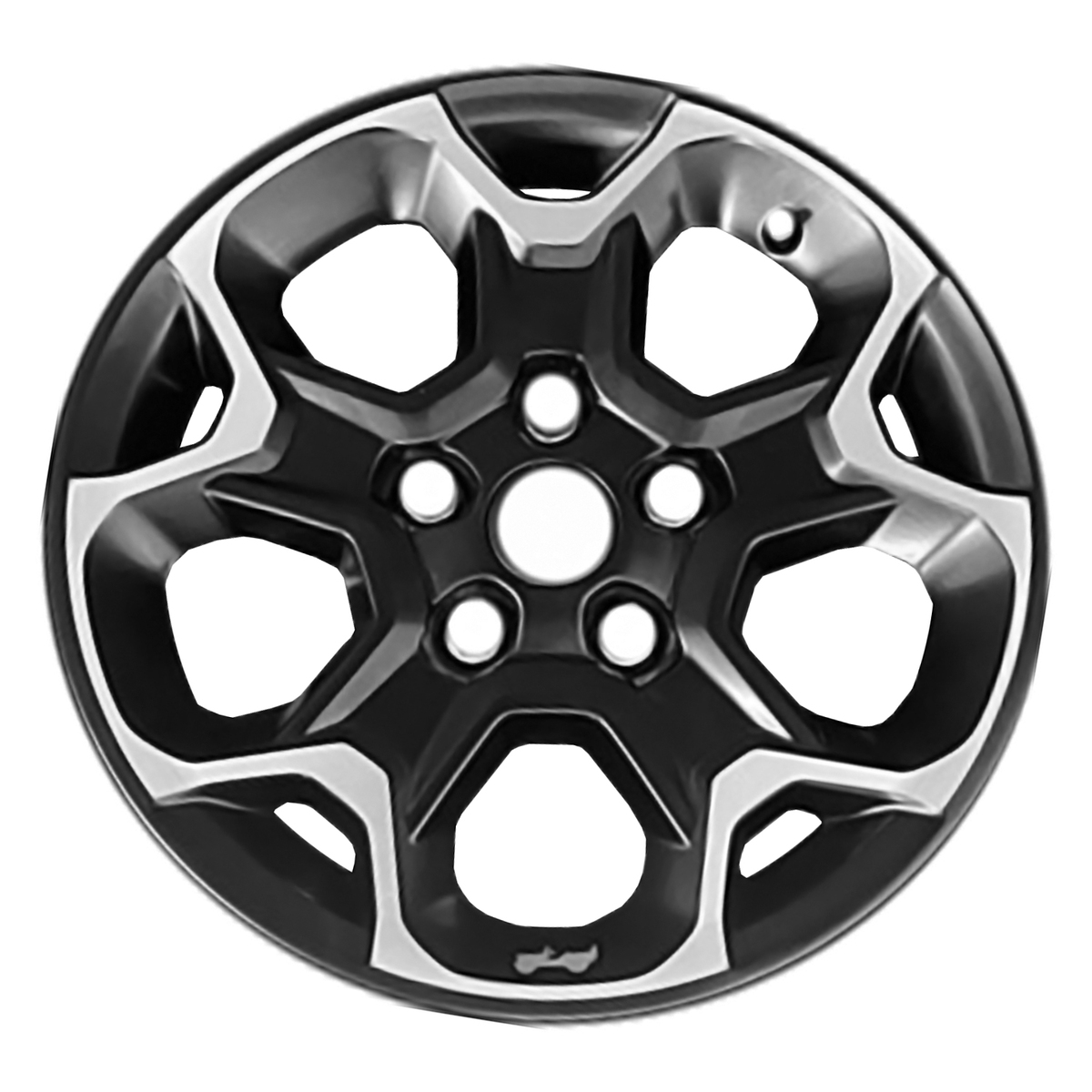 ALY09302U46 OEM Factory Wheel 17" 5x5.0 Machined Gloss Black With Light Grey Sticker