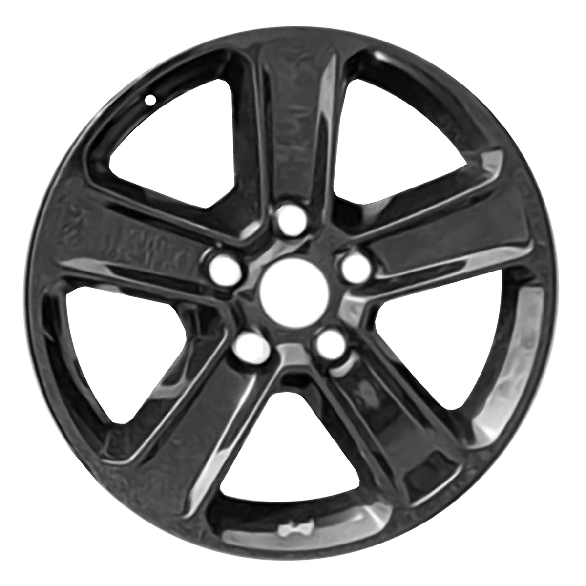 ALY09255U45 OEM Factory Wheel 18" 5x5.0 All Ptd Gloss Black With Grey Sticker