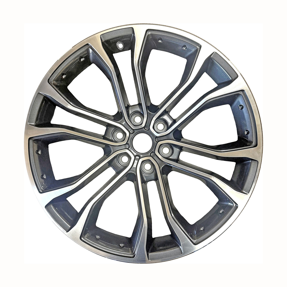 ALY09279U31 OEM Factory Wheel 22" 6x5.5 Machined Dark Charcoal