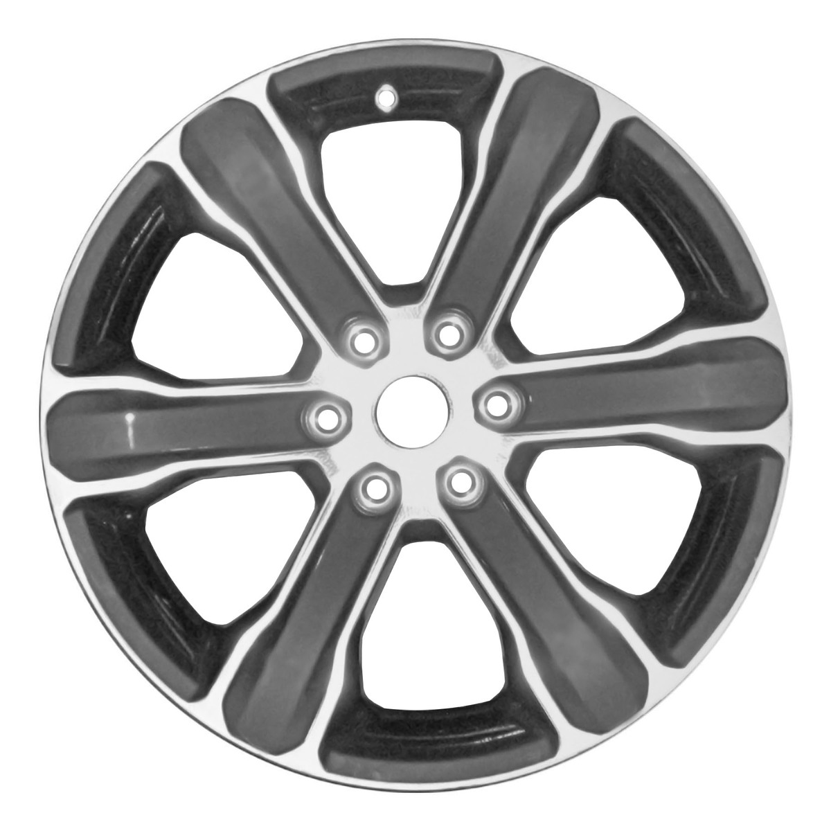 ALY09278U35 OEM & Replacement Wheel 20" 6x5.5 Machined Charcoal