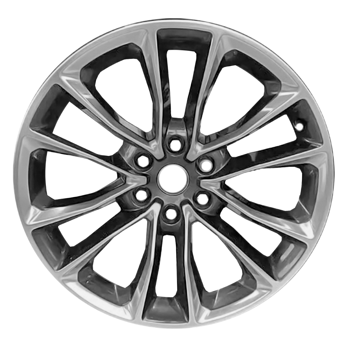 ALY09298U90 OEM & Replacement Wheel 22" 6x5.5 Polished Dark Charcoal