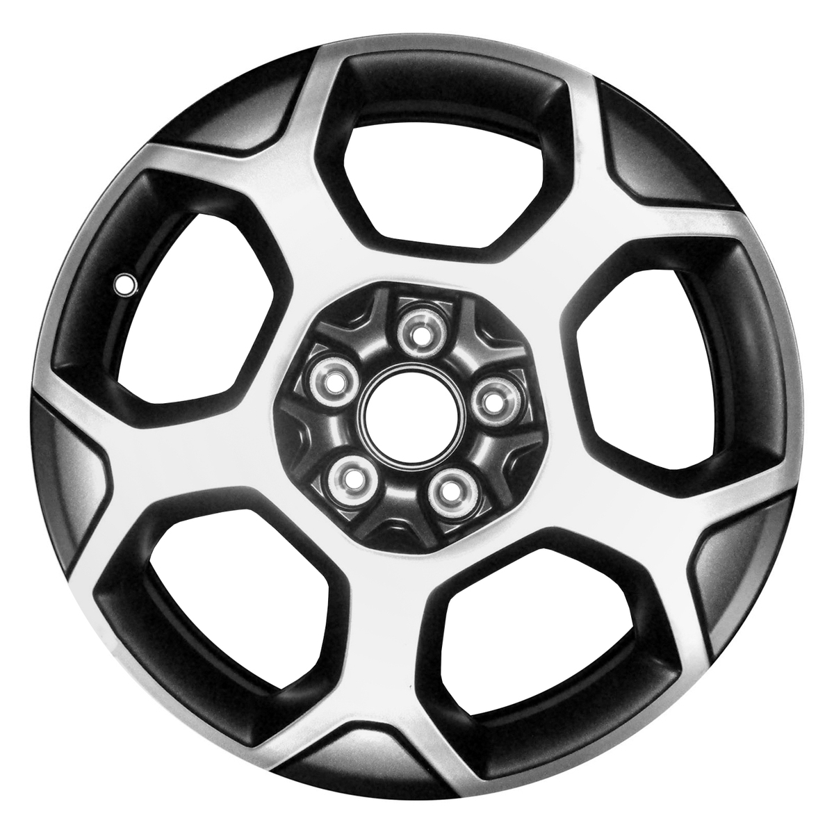 ALY09271U45 OEM Factory Wheel 17" 5x110.0 Machined Black Metallic