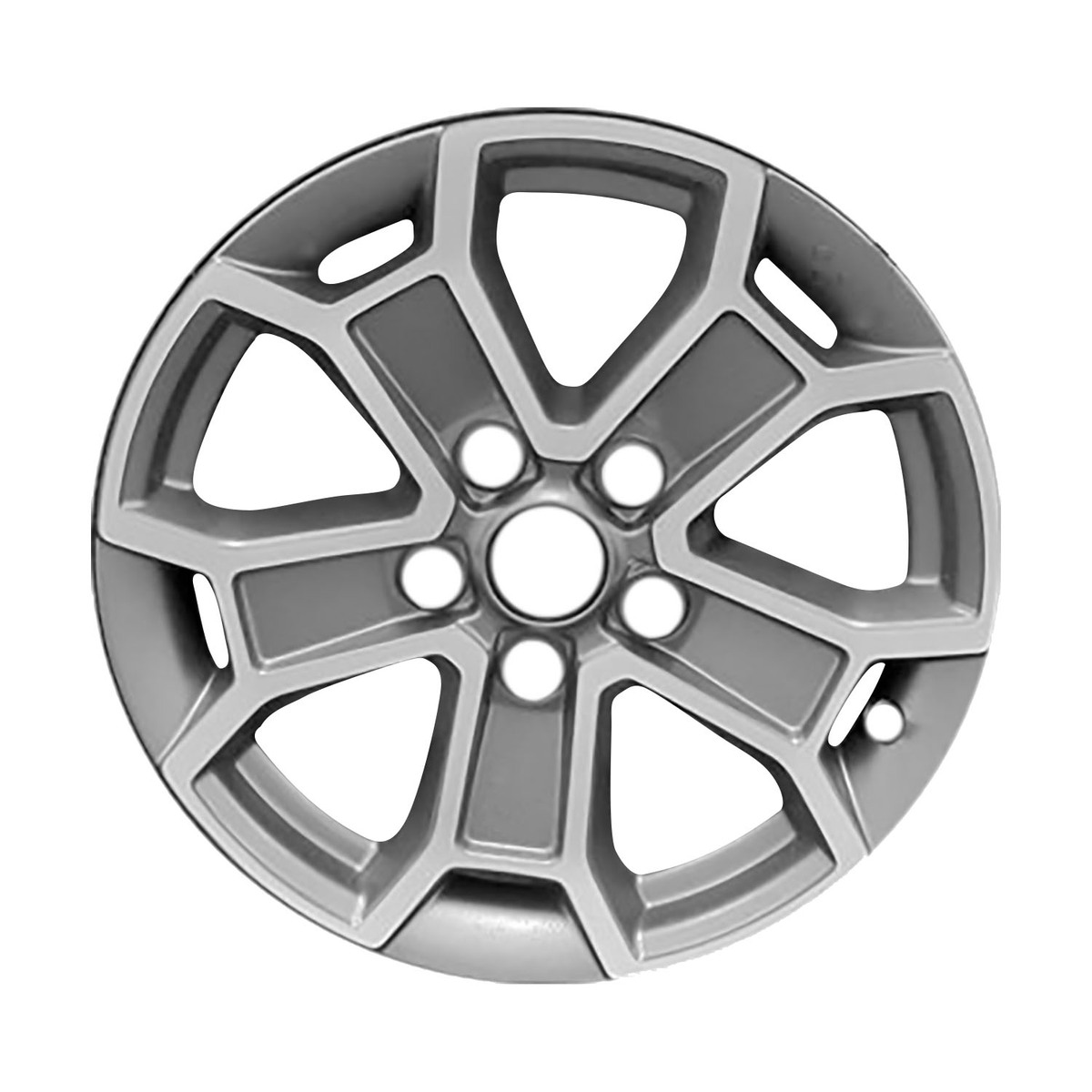 ALY09336U35 OEM Factory Wheel 17" 5x5.0 Machined Medium Charcoal Metallic Satin