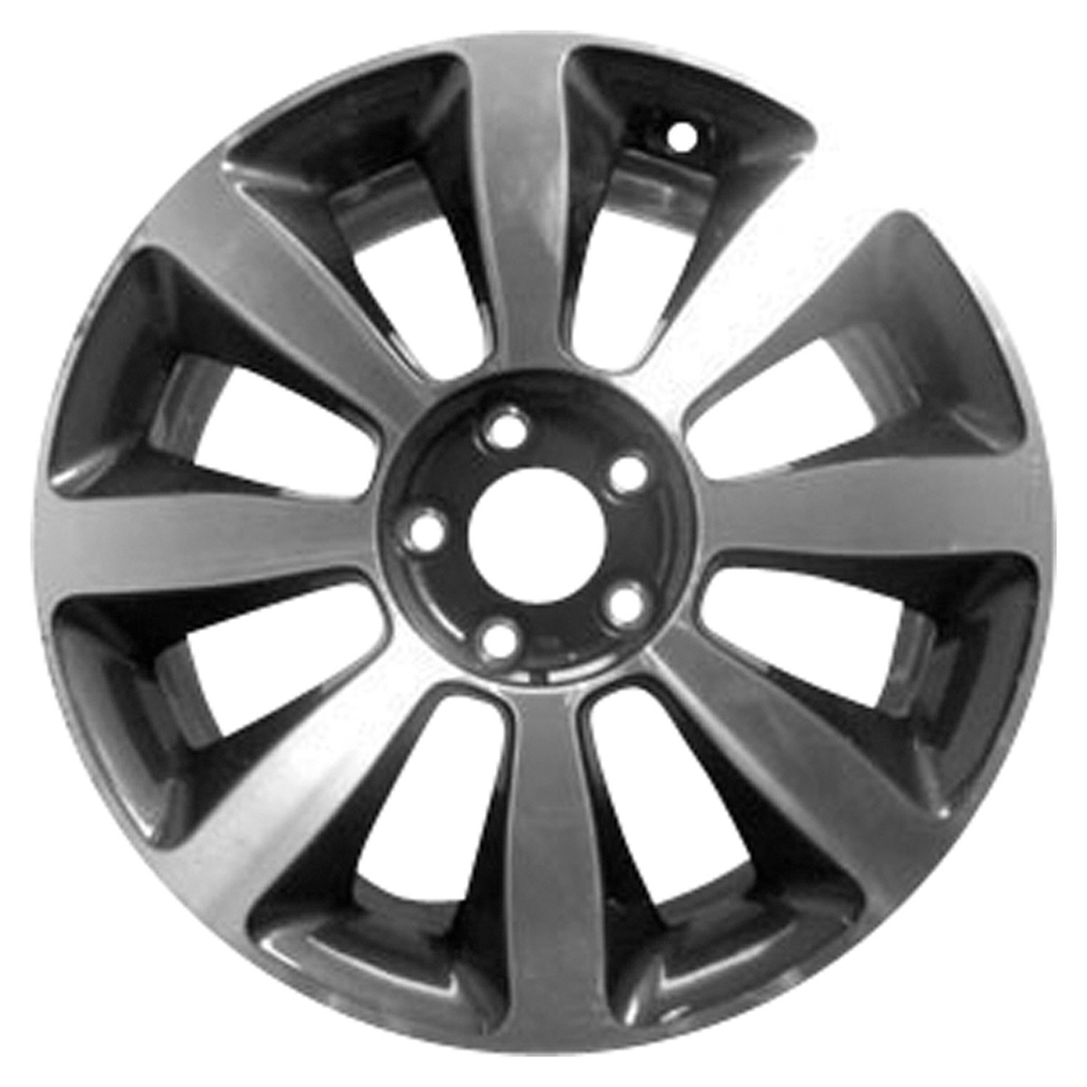 ALY74653U30 OEM & Replacement Wheel 18" 5x4.5 Machined And Dark Charcoal Metallic