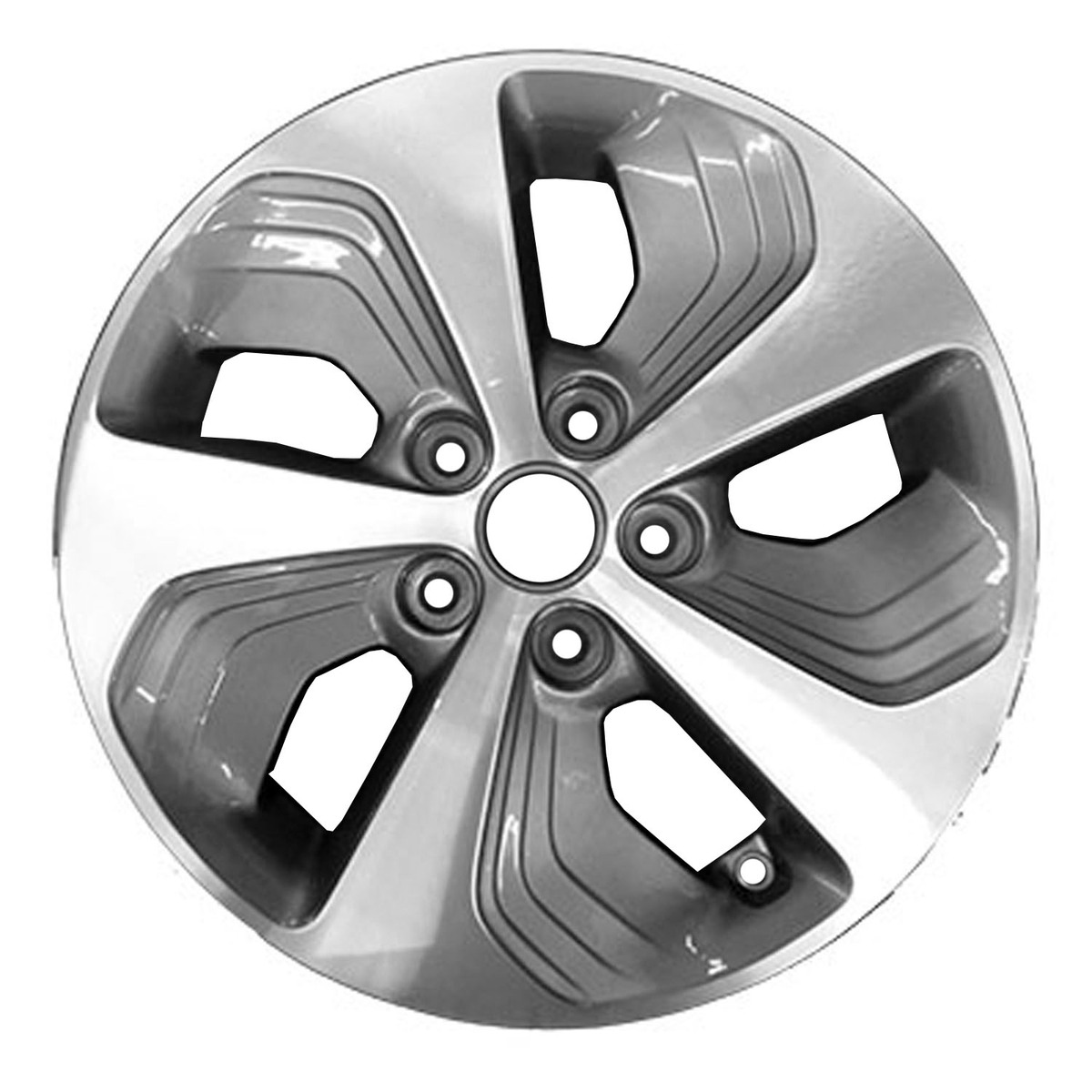ALY74708U35 OEM Factory Wheel 16" 5x4.5 Machined And Medium Charcoal Metallic