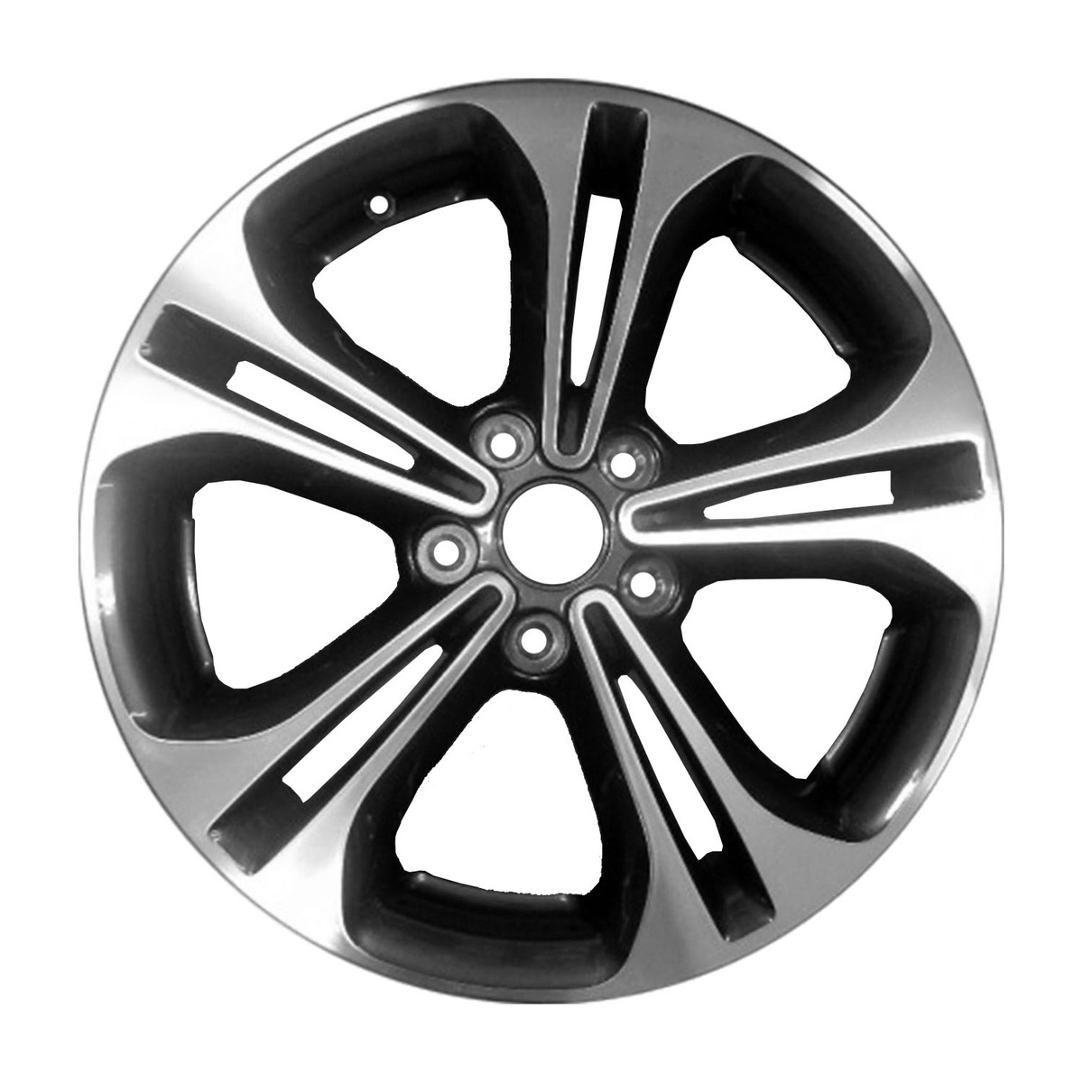 OW-PAU7UY OEM & Replacement Wheel 17" 5x4.5 Machined And Charcoal