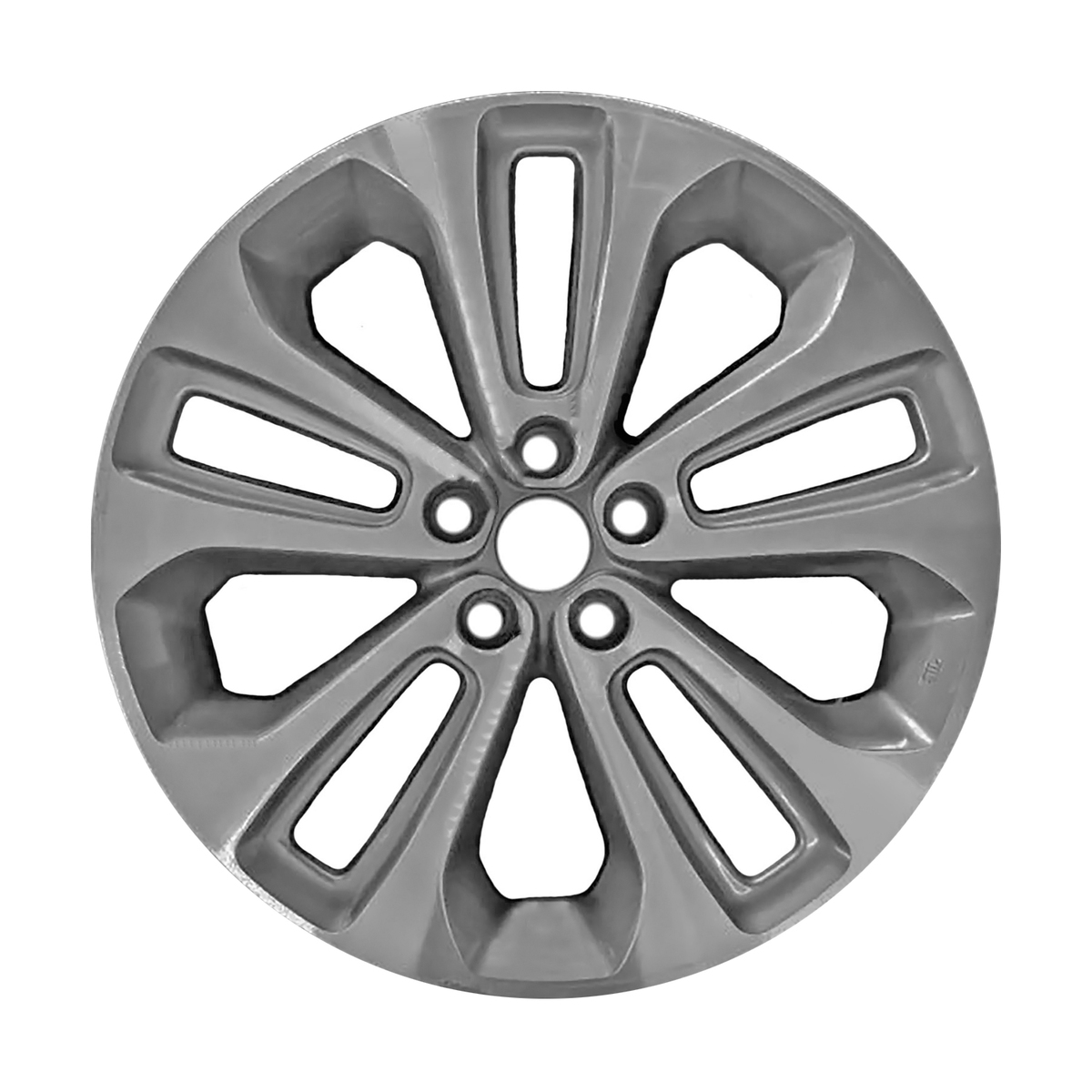 OW-7YR3Y9 OEM & Replacement Wheel 19" 5x4.5 Machined And Medium Charcoal