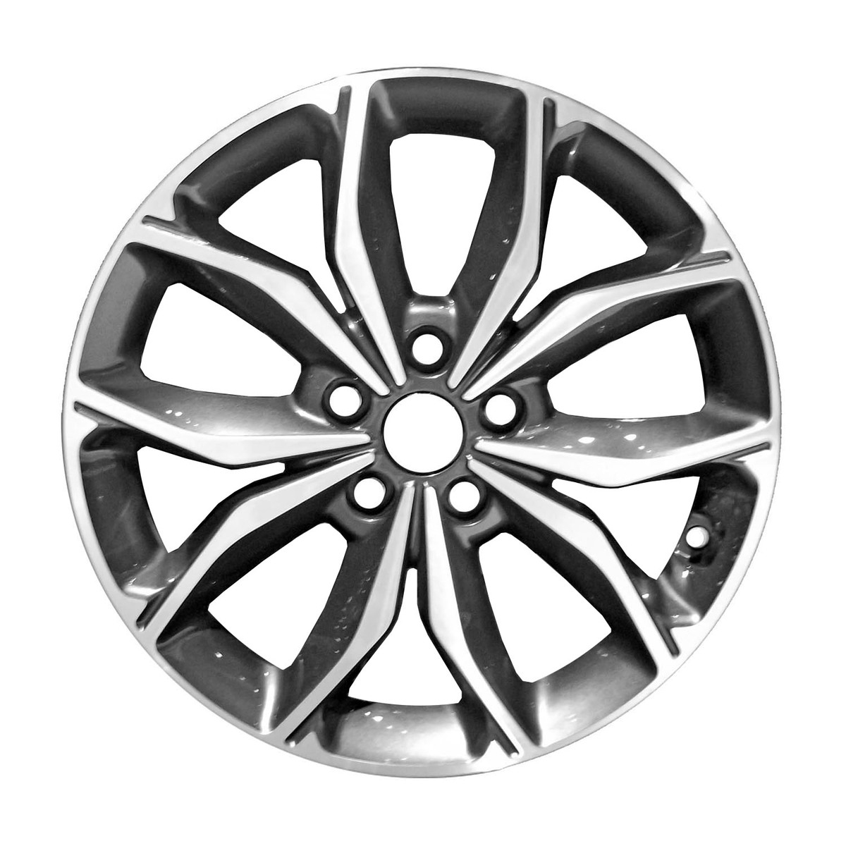 OW-PRR2M2 OEM Factory Wheel 18" 5x4.5 Machined And Medium Charcoal Metallic
