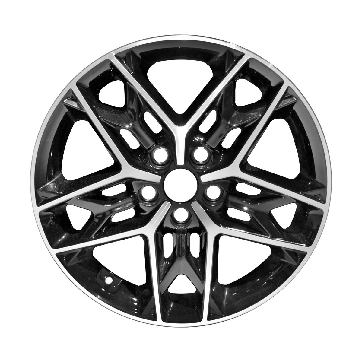 ALY74788U45 OEM Factory Wheel 18" 5x4.5 Machined With Black Accents