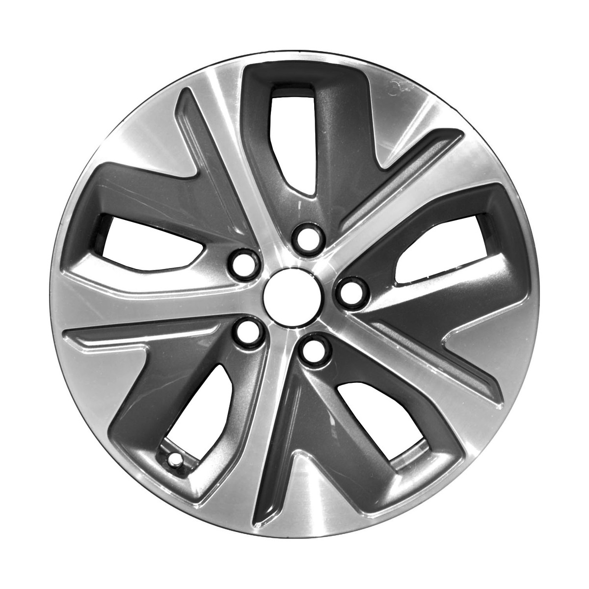 OW-GTFWF7 OEM & Replacement Wheel 17" 5x4.5 Machined Medium Charcoal Metallic