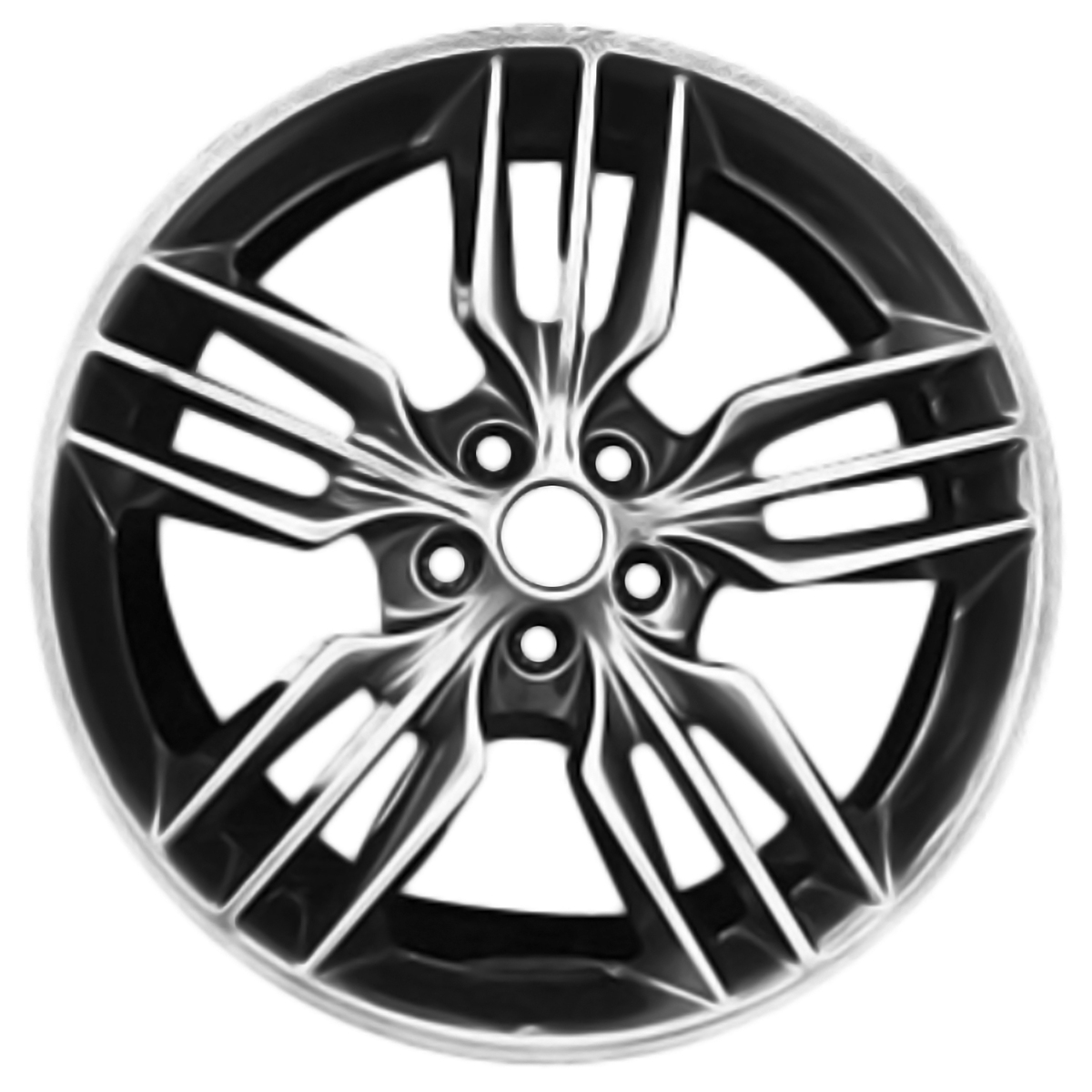 OW-36ARWS OEM Factory Wheel 17" 5x4.0 Dark Hypersilver