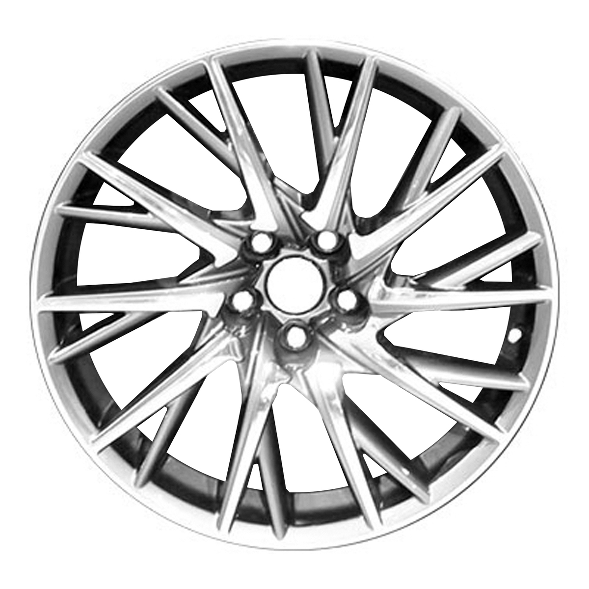 OW-FERHSB OEM & Replacement Wheel 19" Polished And Medium Charcoal Metallic