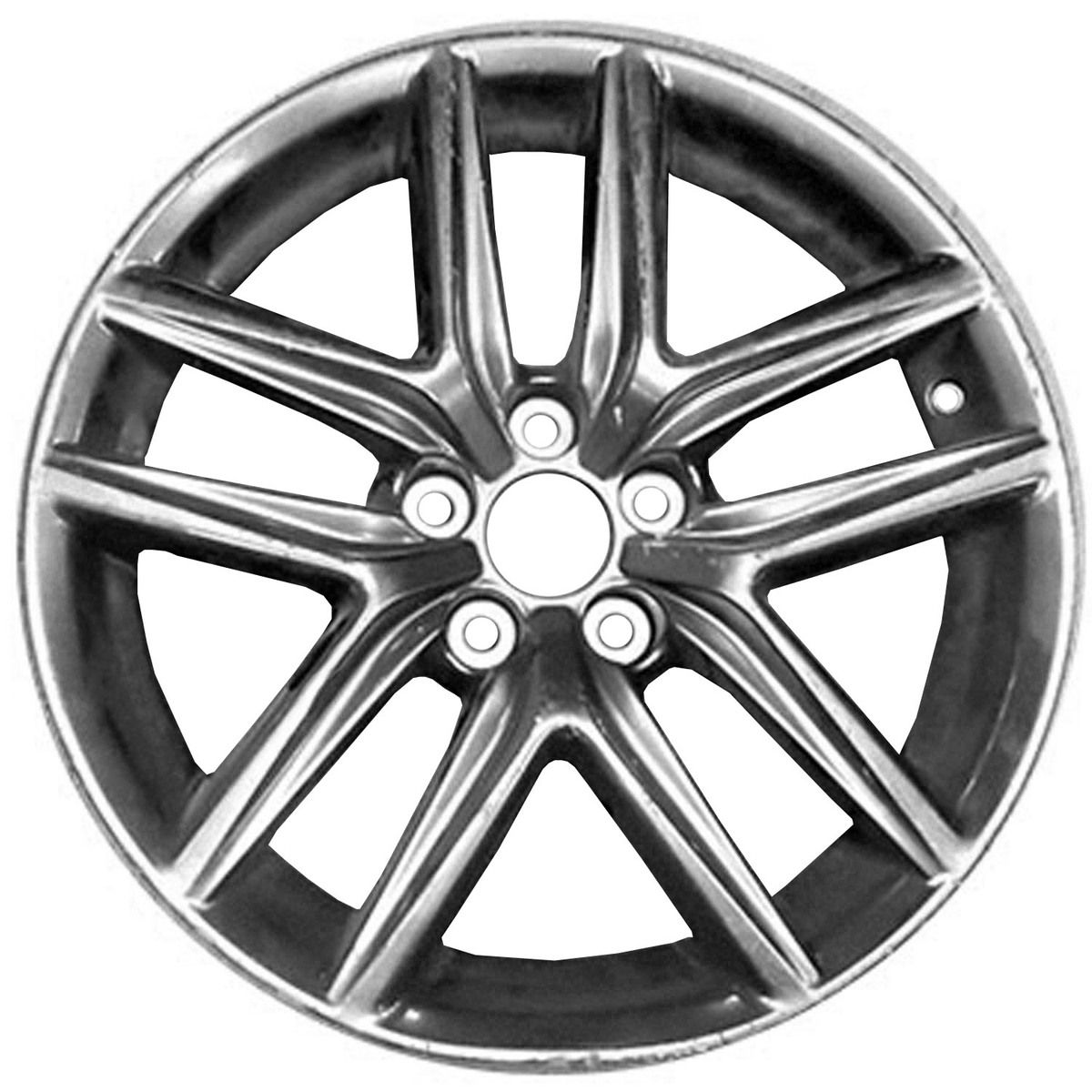 ALY74292U79 OEM Factory Wheel 18" 5x4.5 All Painted Deep Black Smoked Hypersilver