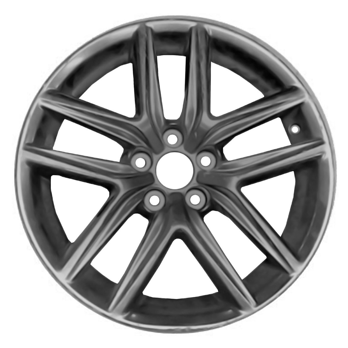 ALY74293U79 OEM Factory Wheel 18" 5x4.5 All Painted Deep Black Smoked Hypersilver