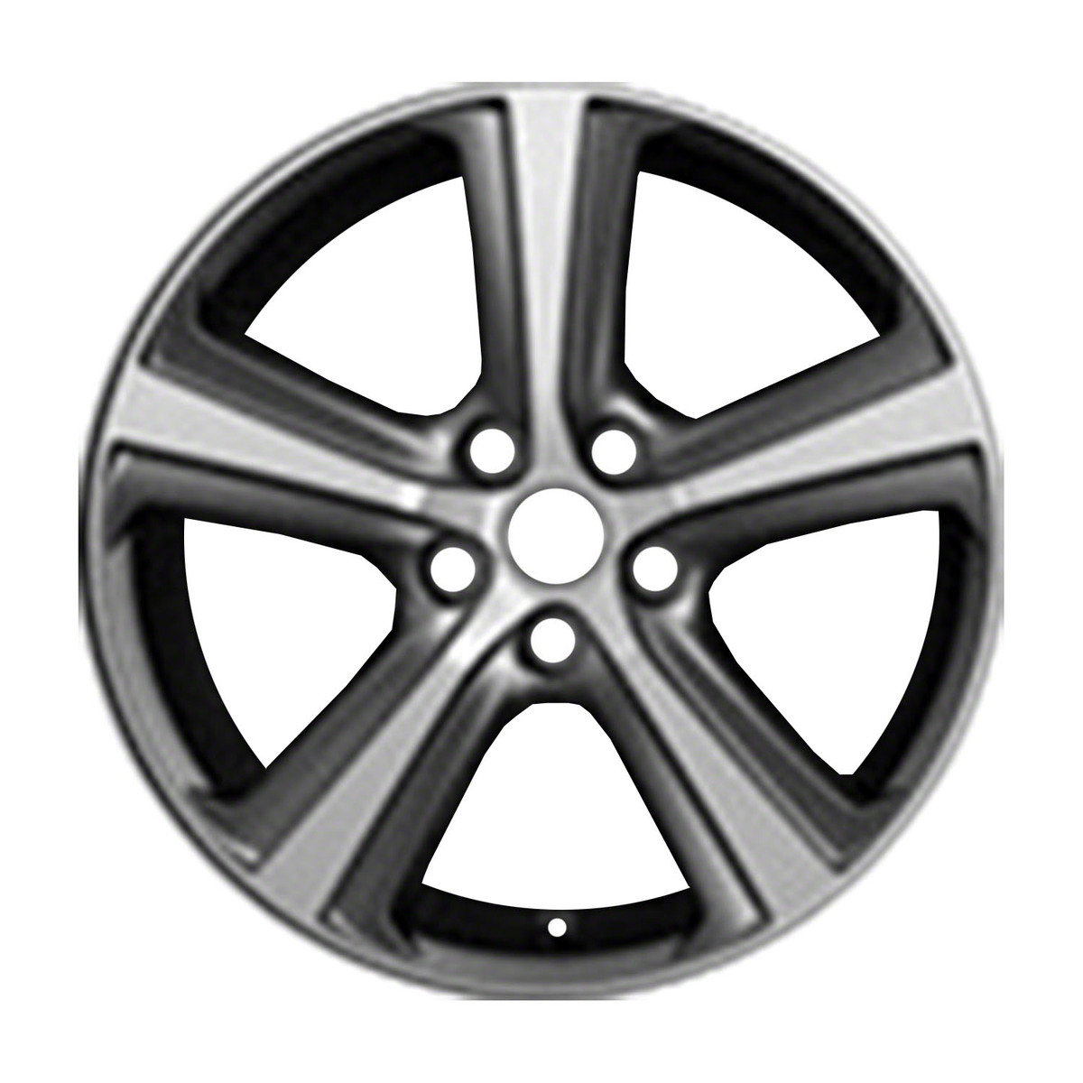 ALY74308U35 OEM & Replacement Wheel 18" 5x4.5 Machined And Light Charcoal Metallic