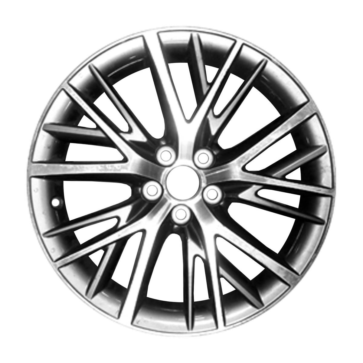 OW-ZBBE56 OEM & Replacement Wheel 19" Machined And Dark Charcoal Metallic